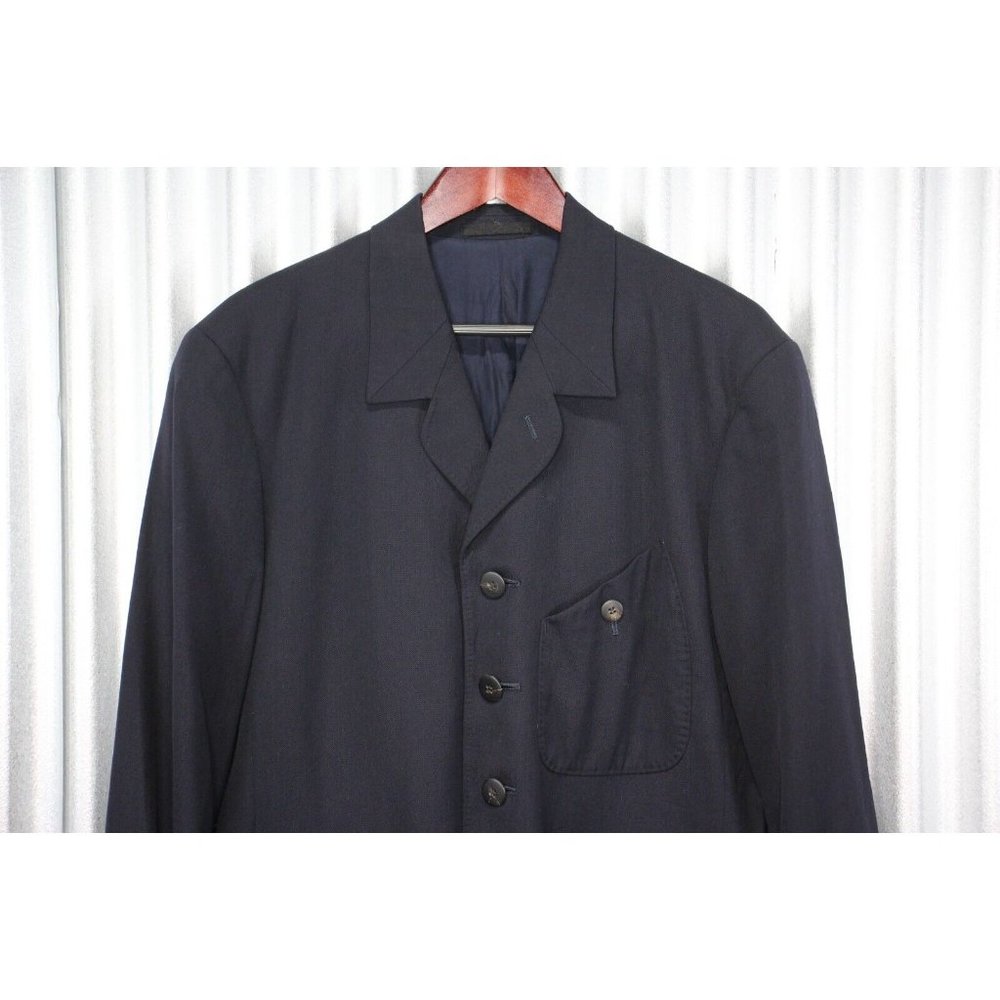 Issey Miyake Men 5-Buttons Tailored Black Jacket (ME61-FD237) Men's Medium AY210 - Picture 5 of 8